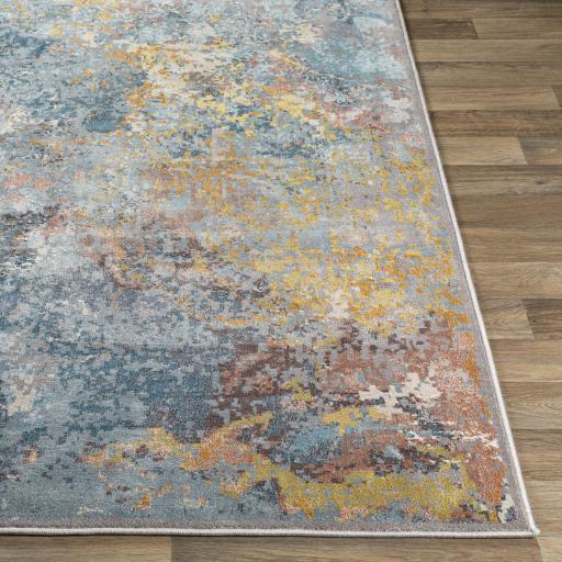 Surya Mediterranean MIE-1005 Aqua Brown 8'10" x 12' Rug