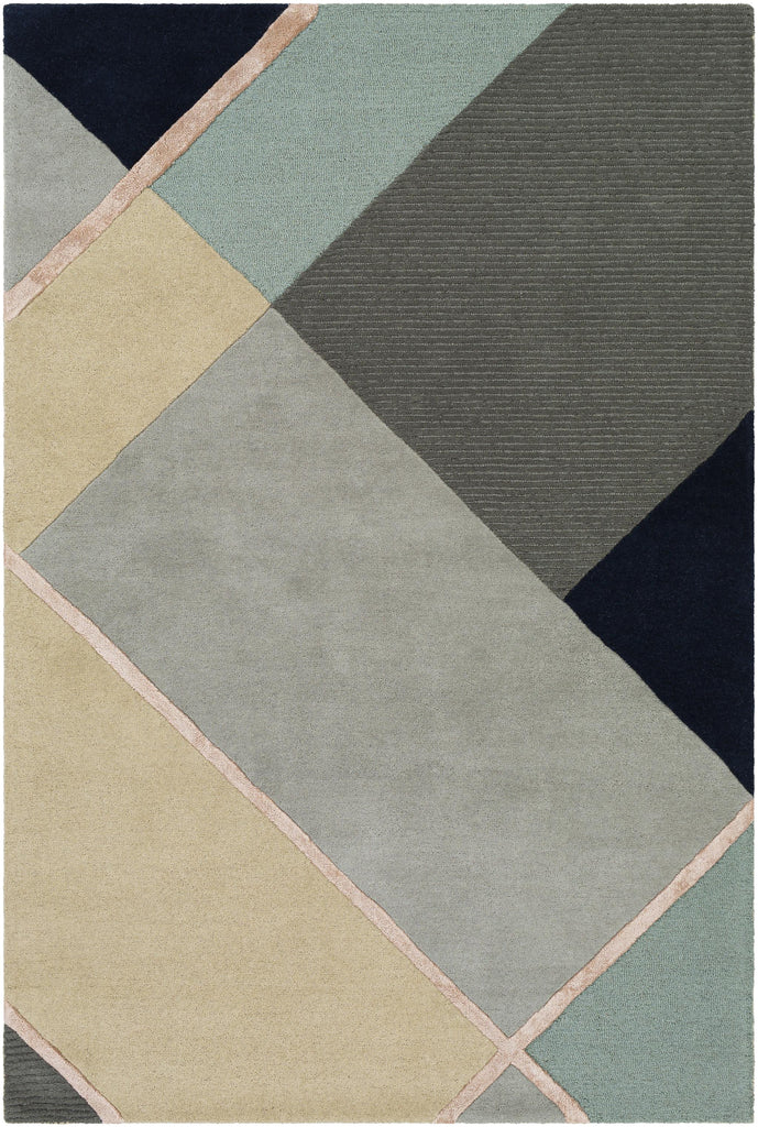 Surya Mid Century MCY-2301 Blush Charcoal 2' x 3' Rug