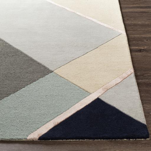 Surya Mid Century MCY-2301 Blush Charcoal 2' x 3' Rug