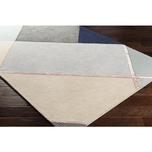 Surya Mid Century MCY-2301 Blush Charcoal 2' x 3' Rug