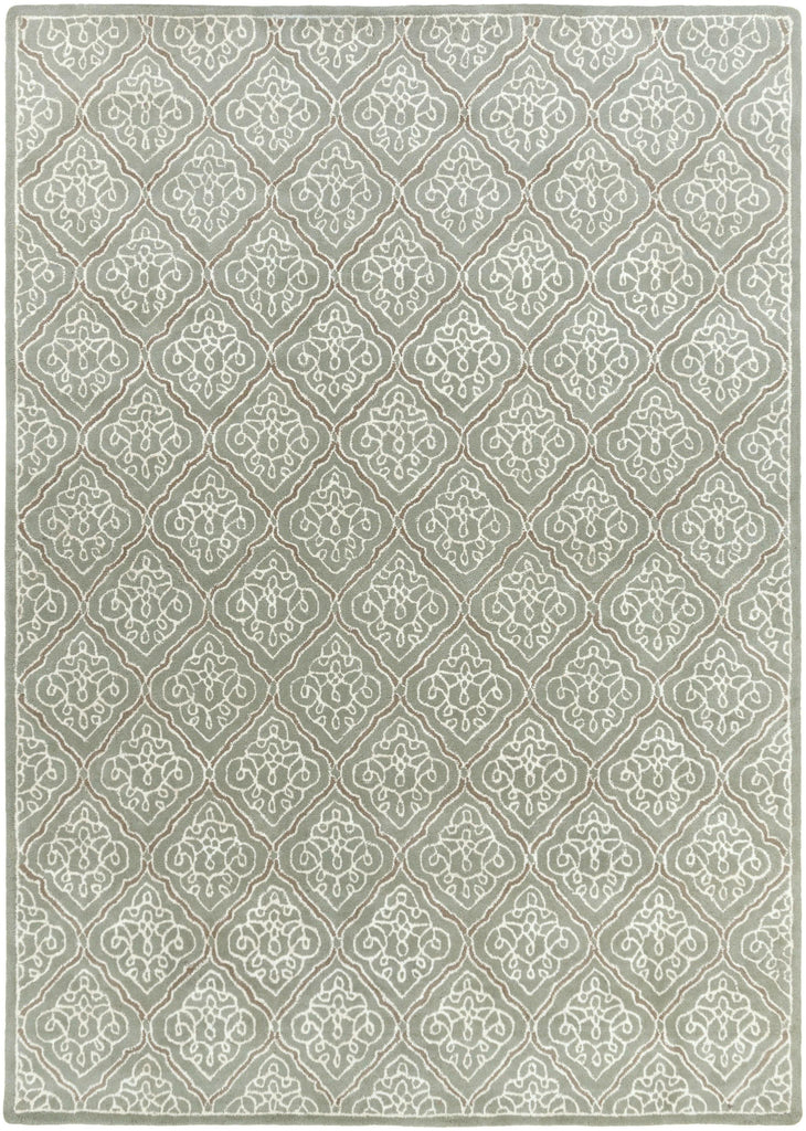 Surya Modern Classics CAN-1907 Cream Medium Gray 2'6" x 8' Rug