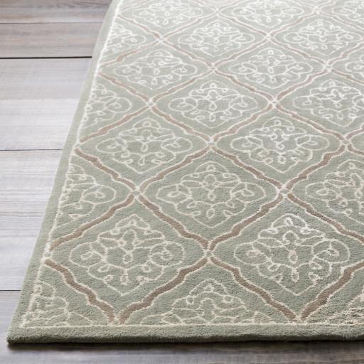 Surya Modern Classics CAN-1907 Cream Medium Gray 2'6" x 8' Rug