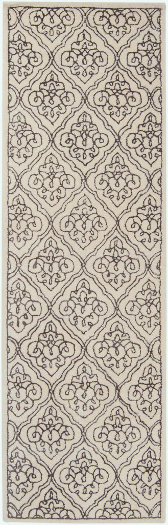 Surya Modern Classics CAN-1913 Dark Brown Light Beige 2'6" x 8' Rug