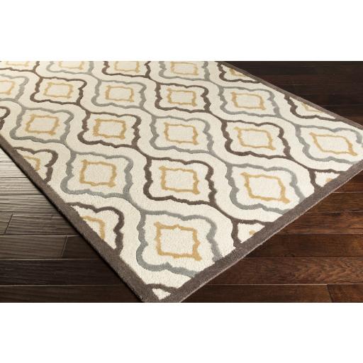 Surya Modern Classics CAN-2024 Charcoal Dark Brown 2'6" x 8' Rug