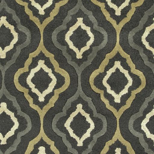 Surya Modern Classics CAN-2025 Charcoal Dark Green 2'6" x 8' Rug