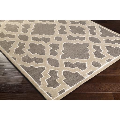 Surya Modern Classics CAN-2037 Charcoal Ivory 2'6" x 8' Rug