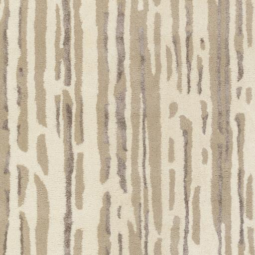 Surya Modern Classics CAN-2074 Cream Medium Brown 2'6" x 8' Rug