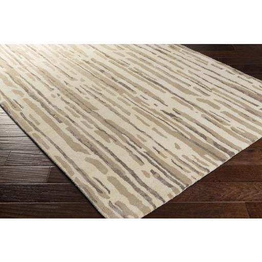 Surya Modern Classics CAN-2074 Cream Medium Brown 2'6" x 8' Rug