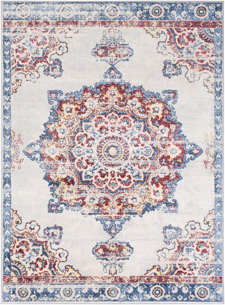 Surya Monaco MOC-2319 Blue Burgundy 2'7" x 7'3" Rug