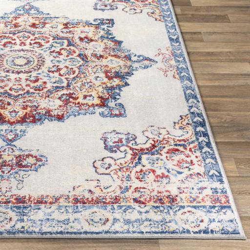 Surya Monaco MOC-2319 Blue Burgundy 2'7" x 7'3" Rug