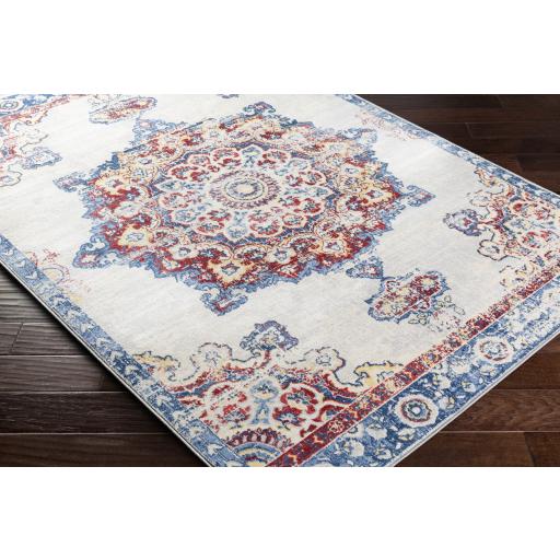 Surya Monaco MOC-2319 Blue Burgundy 2'7" x 7'3" Rug