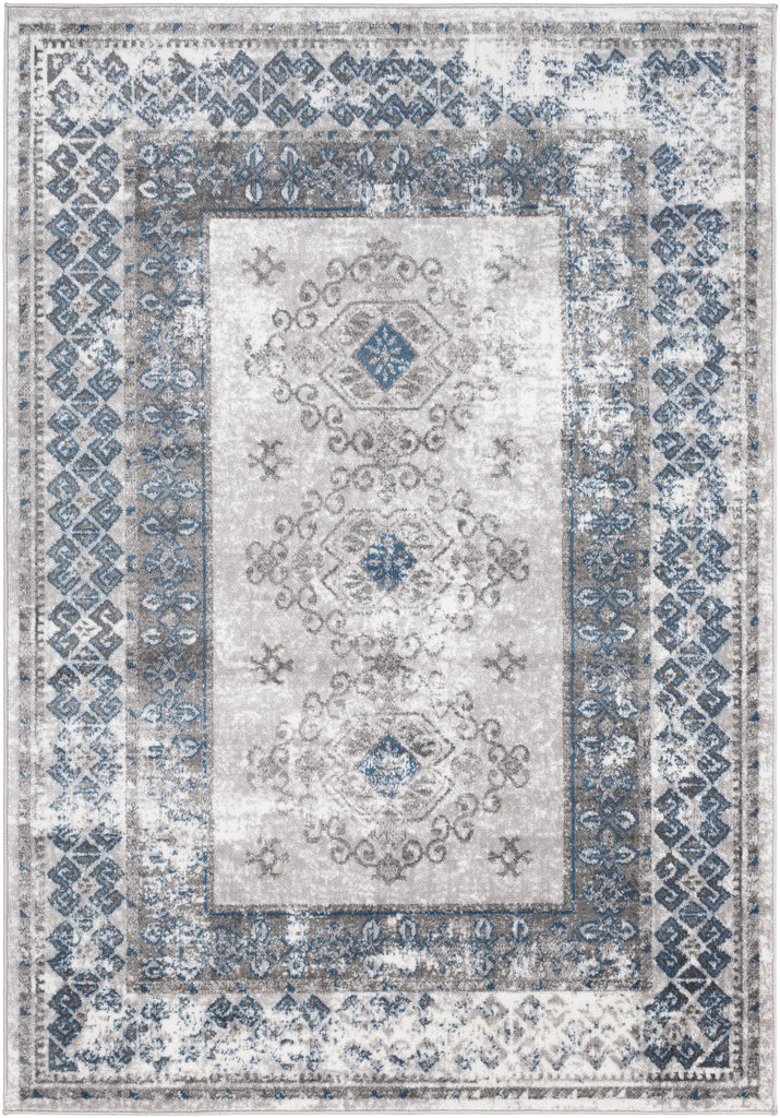 Surya Monte Carlo MNC-2324 Blue Charcoal 5'3" x 7'3" Rug