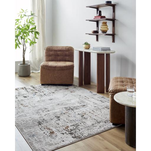 Surya Mood MDD-2331 Dark Brown Denim 5'3" x 7' Rug