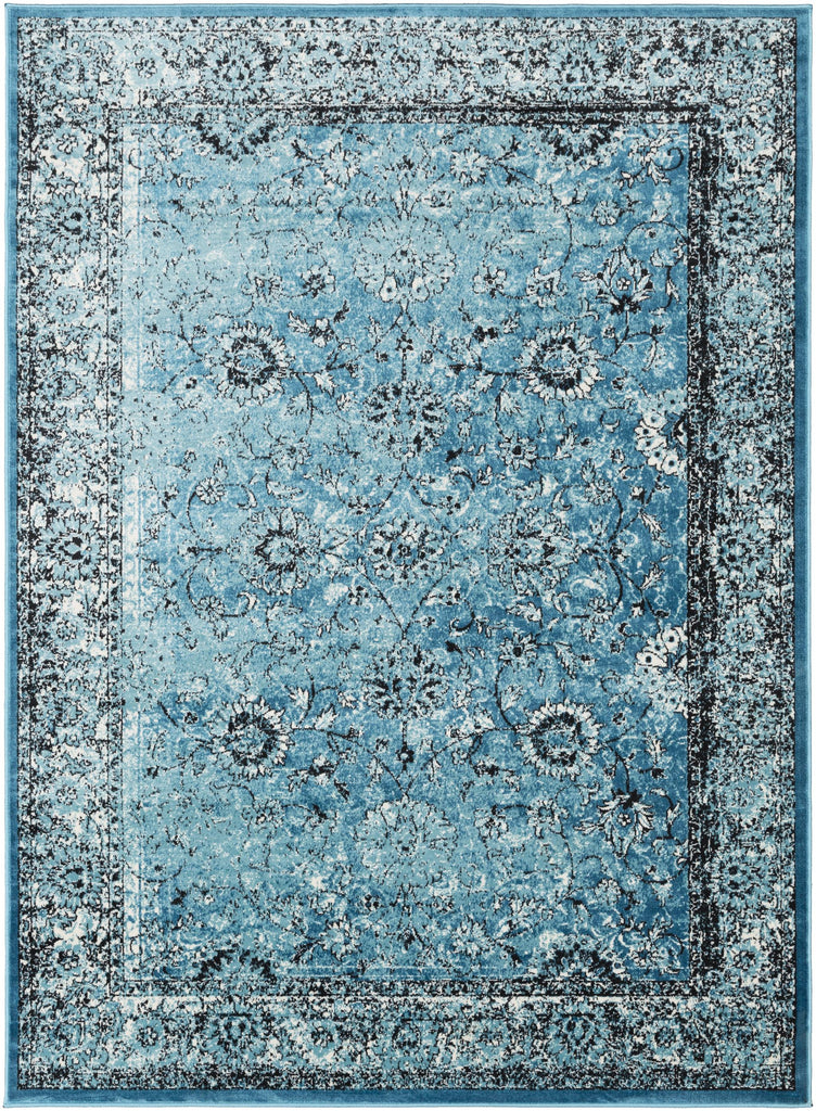 Surya Mumbai MUM-2315 Black Blue 9' x 12'4" Rug