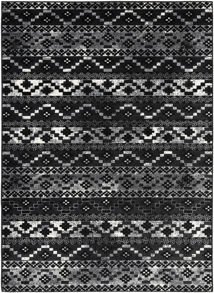 Surya Mumbai MUM-2320 Black Gray 9' x 12'4" Rug