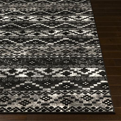 Surya Mumbai MUM-2320 Black Gray 9' x 12'4" Rug