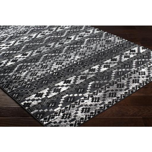 Surya Mumbai MUM-2320 Black Gray 9' x 12'4" Rug