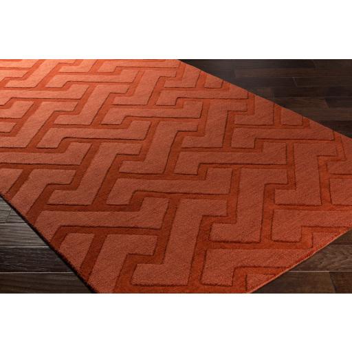 Surya Mystique M-5438 Brick Red 2'6" x 8' Rug