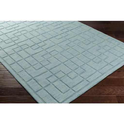 Surya Mystique M-5443 Aqua 2'6" x 8' Rug