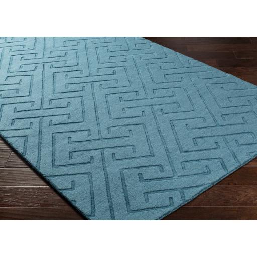 Surya Mystique M-5453 Deep Teal 2'6" x 8' Rug