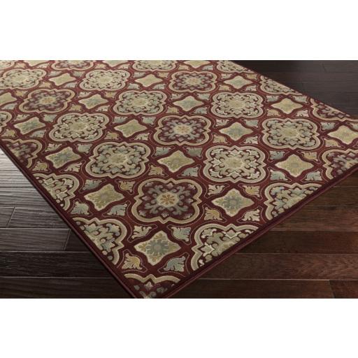 Surya Napa NAP-1019 Black Burgundy 8'10" x 12'9" Rug