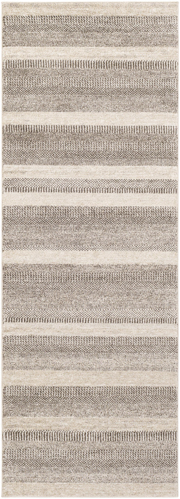 Surya Nepali NPI-2314 Cream Dark Brown 2'7" x 7'3" Rug