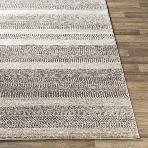 Surya Nepali NPI-2314 Cream Dark Brown 2'7" x 7'3" Rug