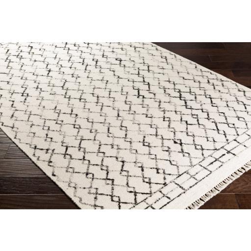 Surya Nettie NET-1000 Black Cream 6' x 9' Rug