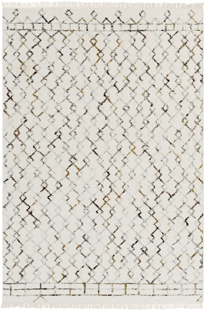 Surya Nettie NET-1001 Black Cream 2' x 3' Rug