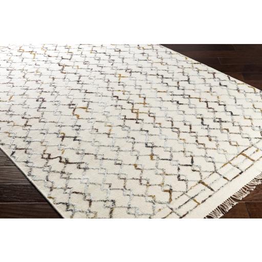 Surya Nettie NET-1001 Black Cream 2' x 3' Rug