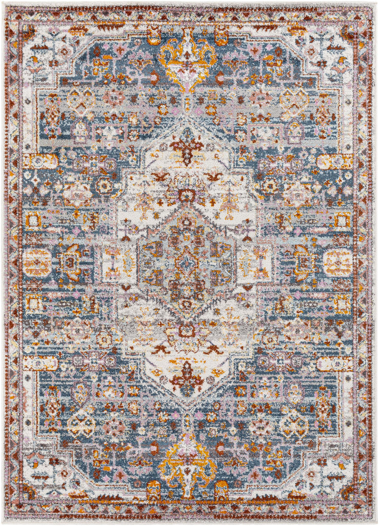 Surya New Mexico NWM-2342 Blue Brick Red 7'10" x 10'3" Rug