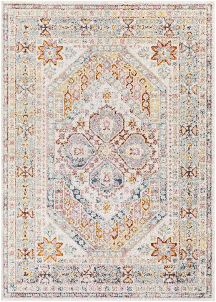 Surya New Mexico NWM-2364 Blue Brick Red 5'3" x 7'3" Rug