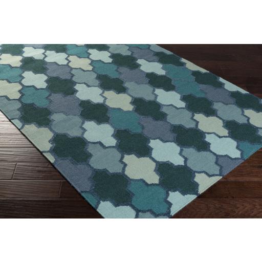 Surya Nia NIA-7000 Dark Blue Emerald 2'6" x 8' Rug