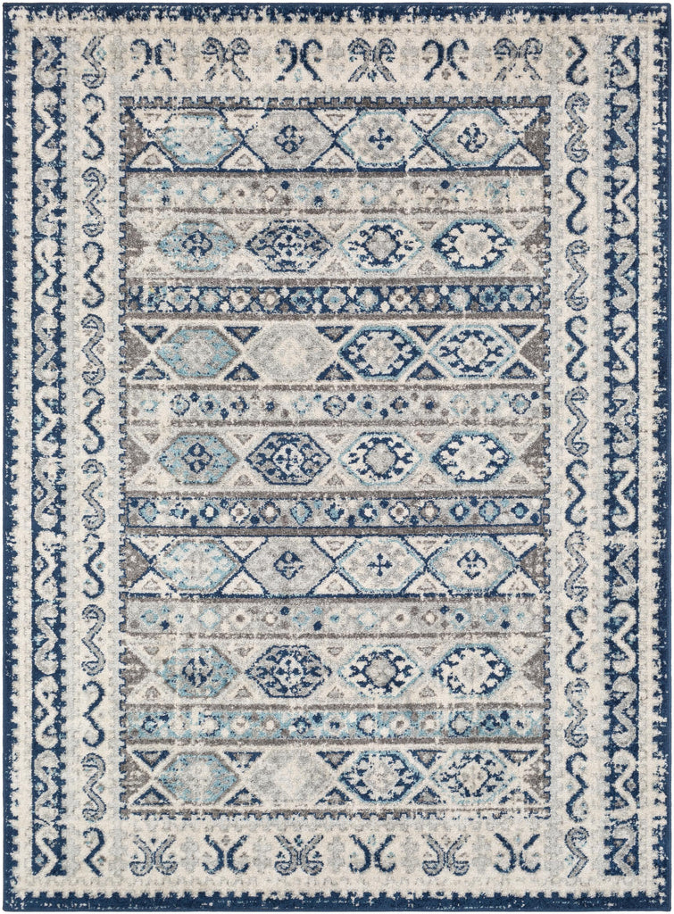 Surya Norwich NWC-2307 Aqua Charcoal 5'3" x 7'3" Rug