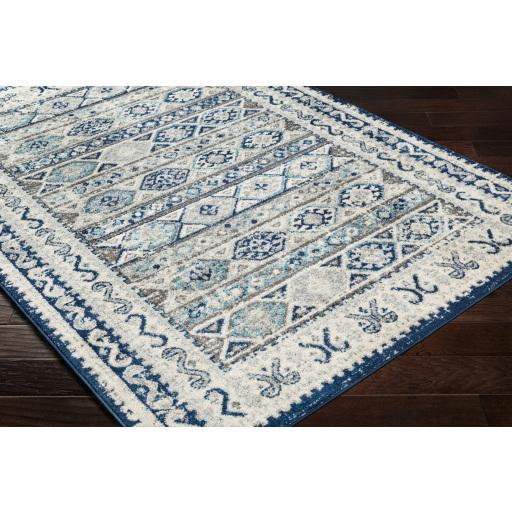 Surya Norwich NWC-2307 Aqua Charcoal 5'3" x 7'3" Rug