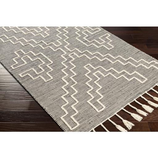 Surya Norwood NWD-2301 Charcoal Cream 6' x 9' Rug