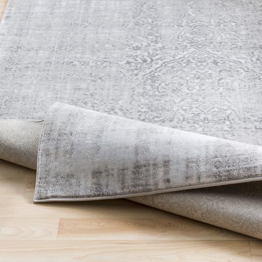 Surya Nova NVA-3025 Medium Gray Off-White 2'2" x 2'11" Rug