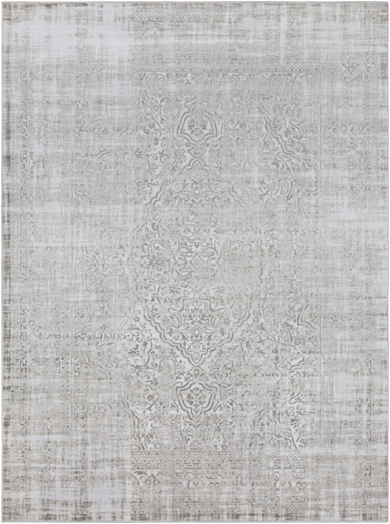 Surya Nova NVA-3025 Medium Gray Off-White 3'11" x 5'3" Rug