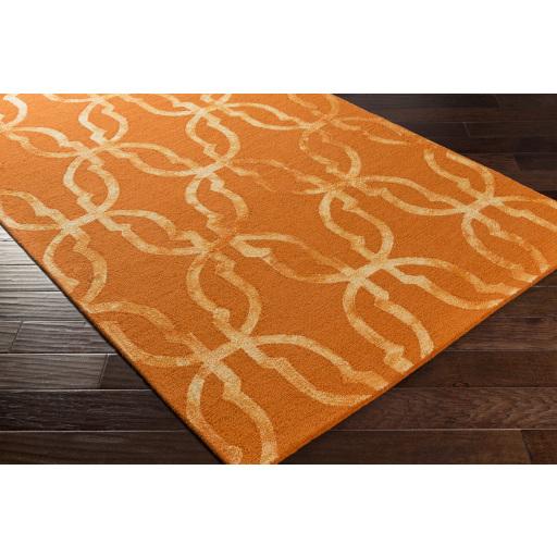 Surya Organic AWOG-2272 Bright Orange Orange 9' x 13' Rug