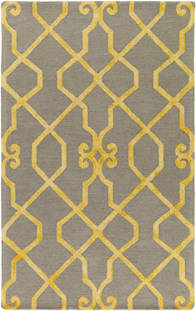 Surya Organic AWOG-2282 Bright Yellow Gray 9' x 13' Rug