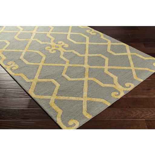 Surya Organic AWOG-2282 Bright Yellow Gray 9' x 13' Rug