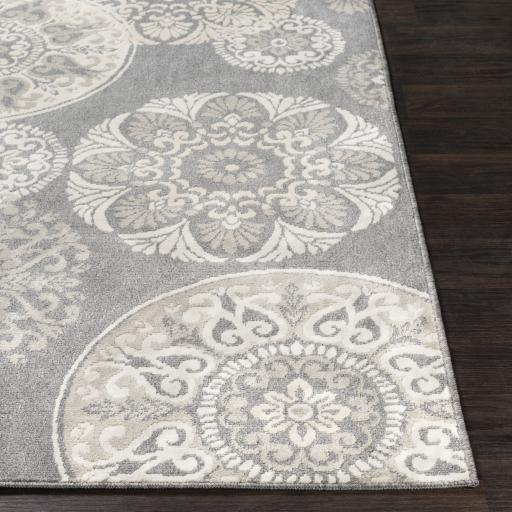 Surya Oslo OSL-2314 Beige Charcoal 5'3" x 7'3" Rug