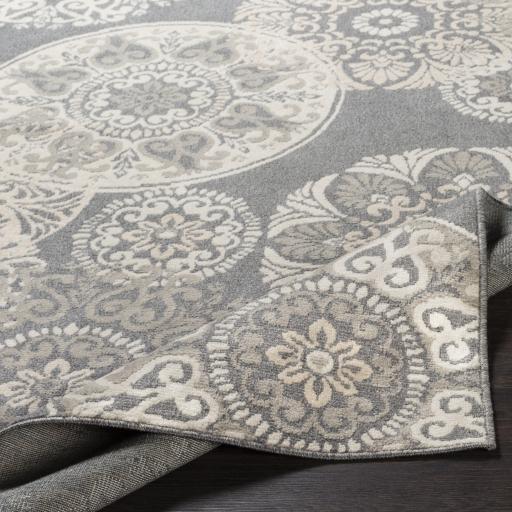 Surya Oslo OSL-2314 Beige Charcoal 5'3" x 7'3" Rug