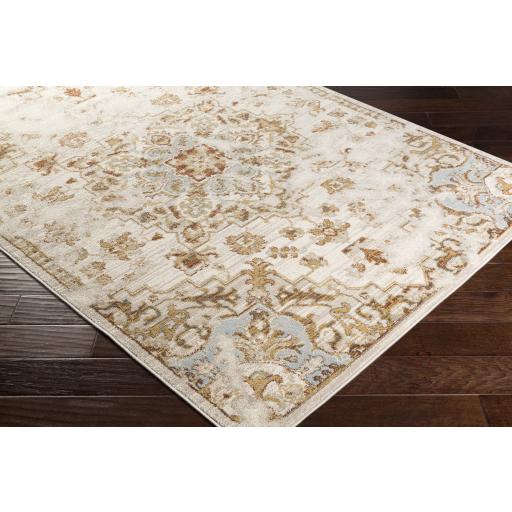 Surya Oushak OUS-2300 Brown Ice Blue 6'7" x 9'6" Rug