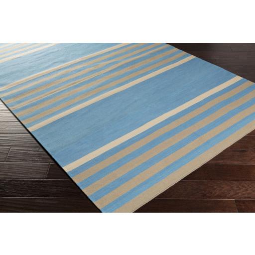 Surya Oxford OXF-3004 Aqua Ivory 2'6" x 8' Rug