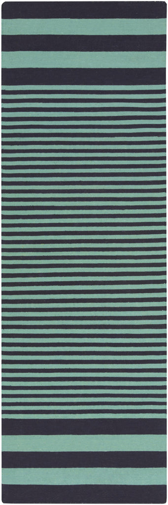 Surya Oxford OXF-3005 Emerald Ink Blue 2'6" x 8' Rug