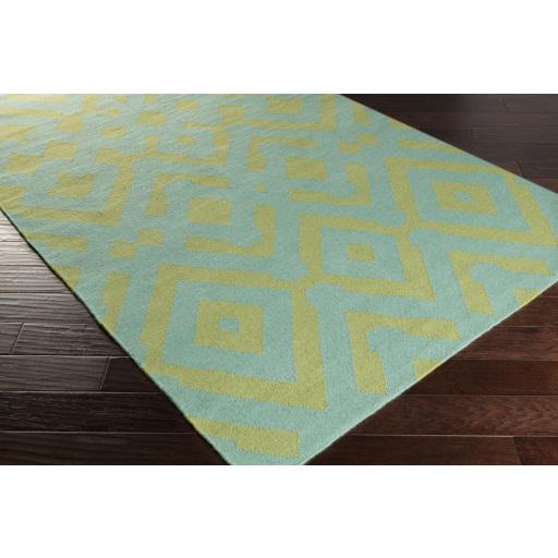 Surya Paddington PDG-2021 Aqua Grass Green 2' x 3' Rug