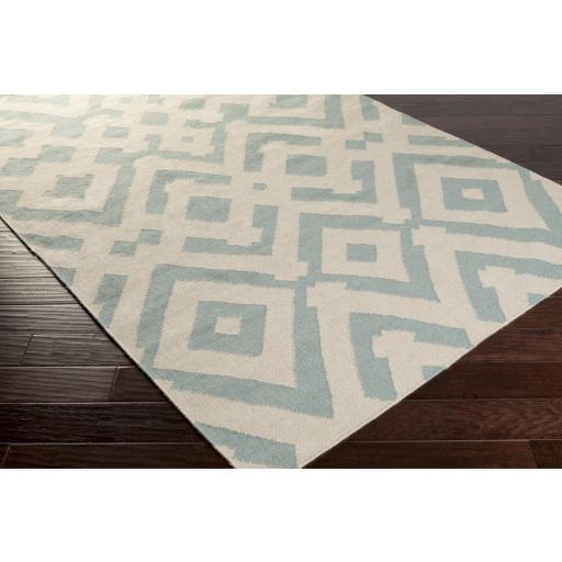 Surya Paddington PDG-2023 Ice Blue Light Beige 3'3" x 5'3" Rug