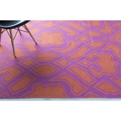 Surya Paddington PDG-2039 Brick Red Fuchsia 2'6" x 8' Rug