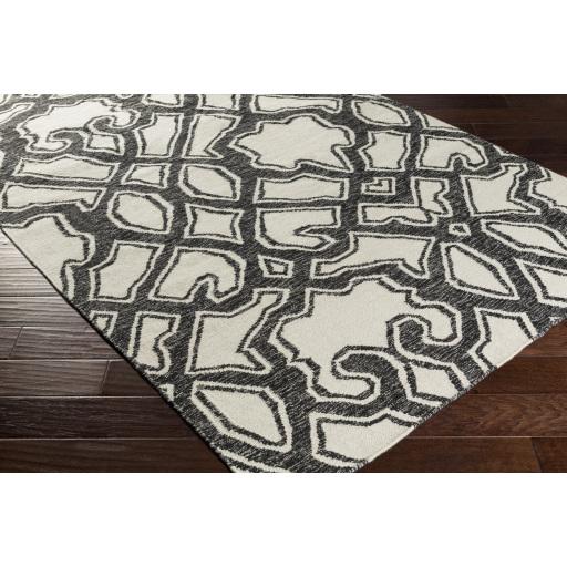 Surya Paddington PDG-2040 Black Light Beige 2'6" x 8' Rug